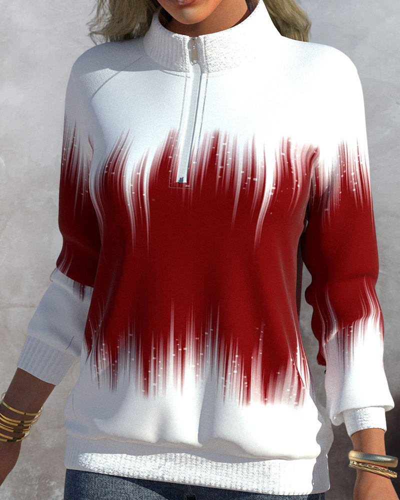 Mia™ | Pull à col montant avec motif dégradé