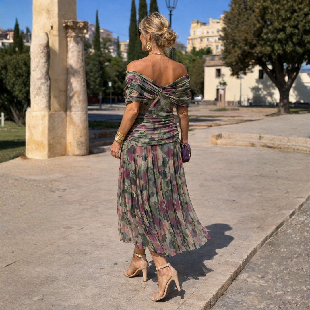 Lydia | Robe longue à épaules dénudées