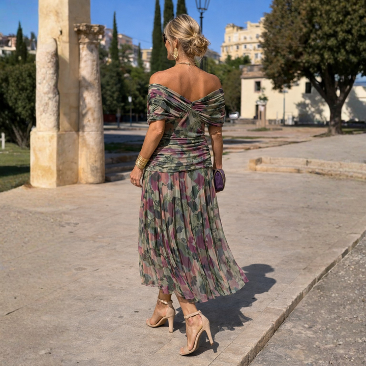 Lydia | Robe longue à épaules dénudées