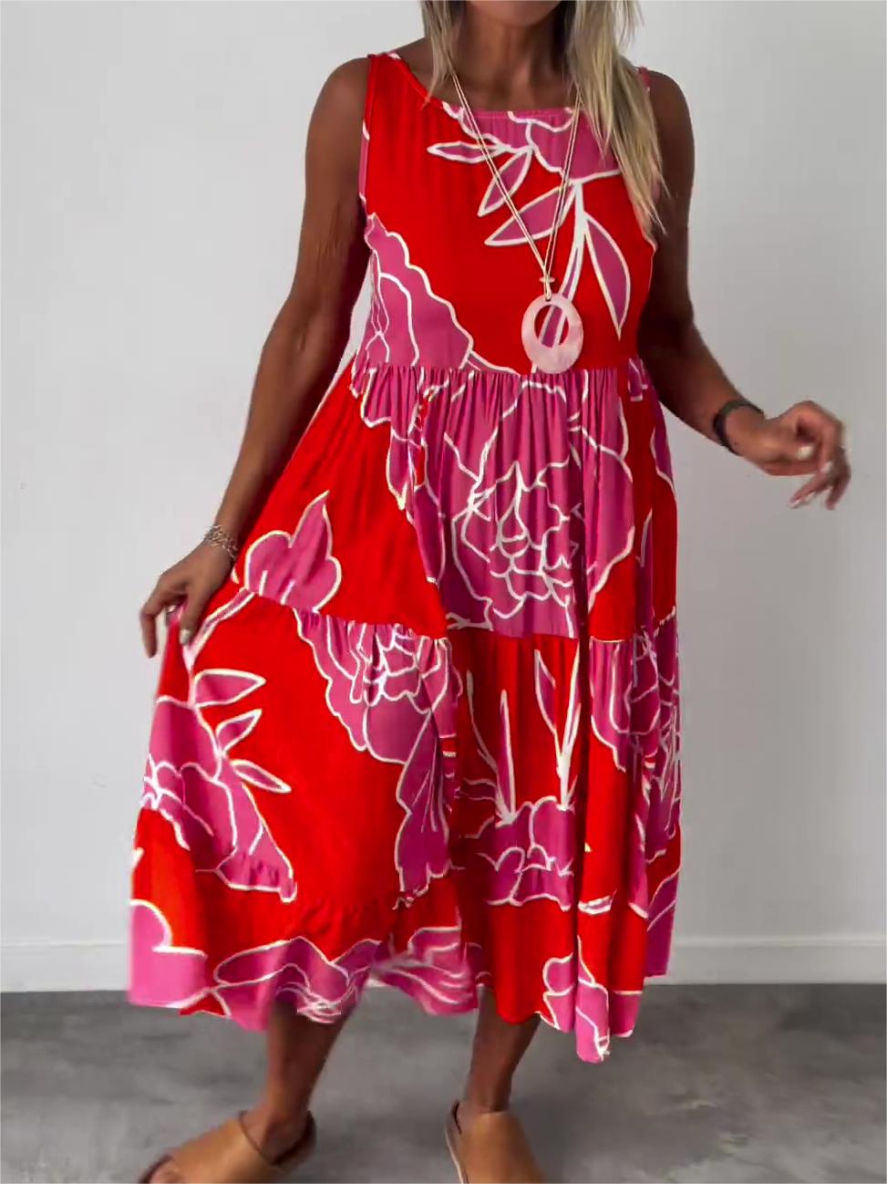 Édith™ | Robe Chic à Motif Floral