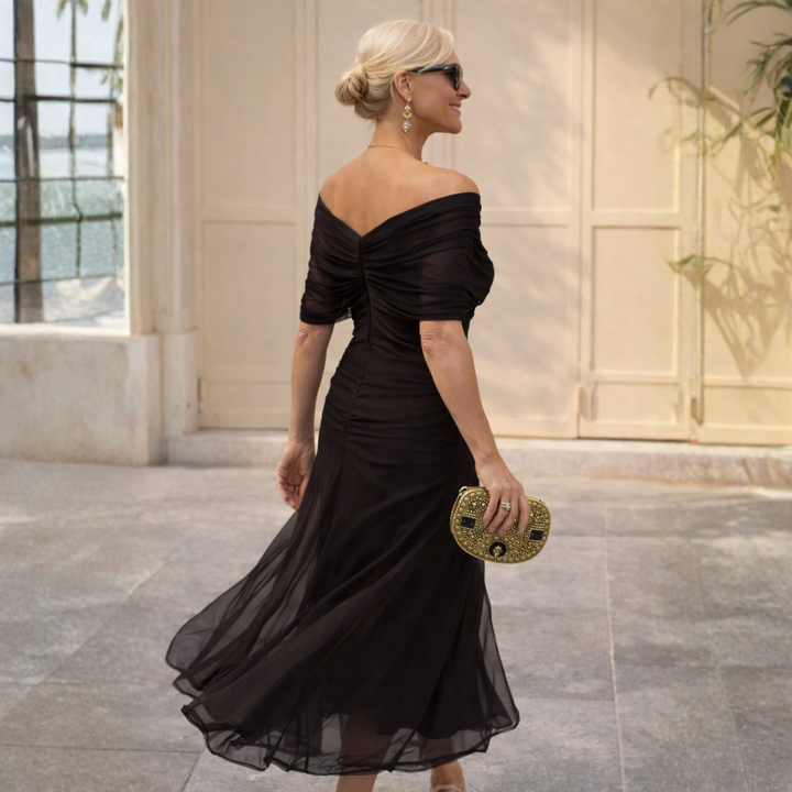 Lydia | Robe longue à épaules dénudées