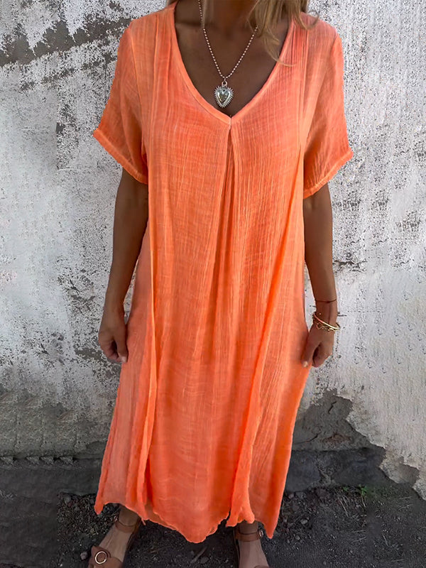 Lysiane™ | Robe Ample avec Col en V