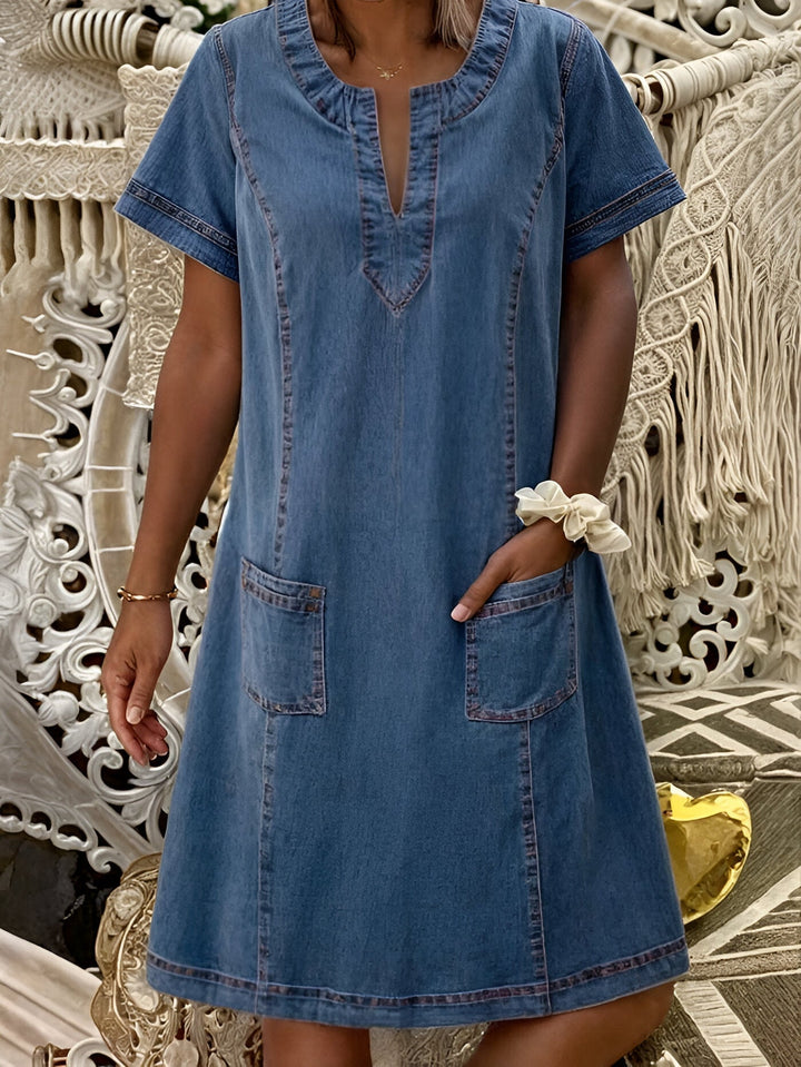Agnès™ | Robe en Jean Décontractée