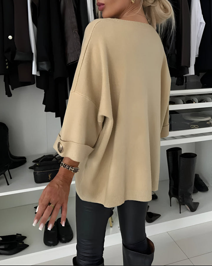 Lucie™ | Pull Doux avec Boutons