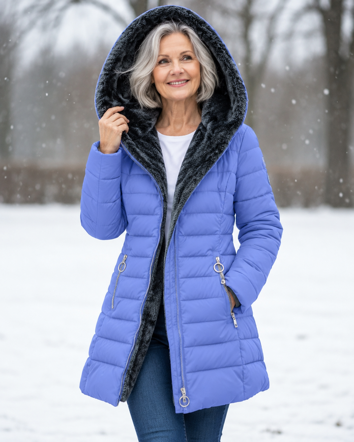 Aveline™ | Manteau d’Hiver Élégant à Capuche