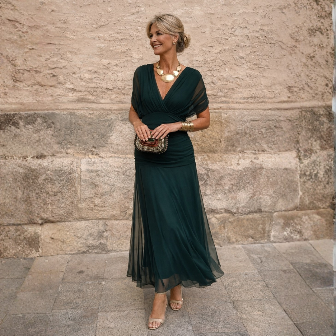 Lydia | Robe longue à épaules dénudées