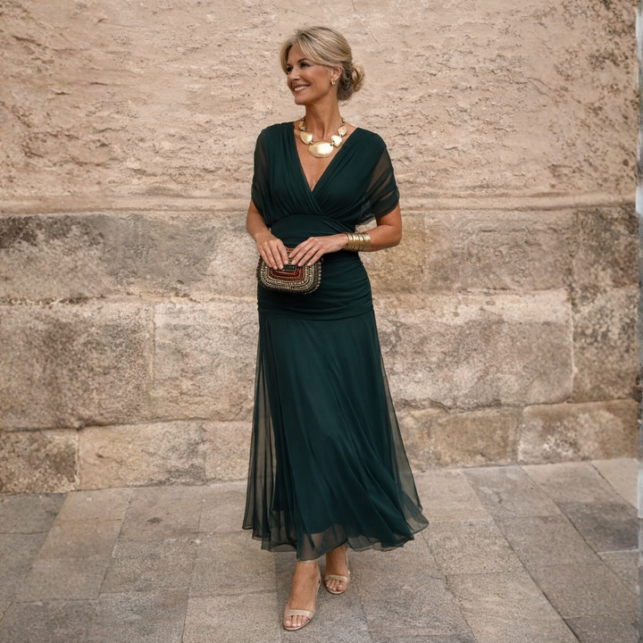 Lydia | Robe longue à épaules dénudées