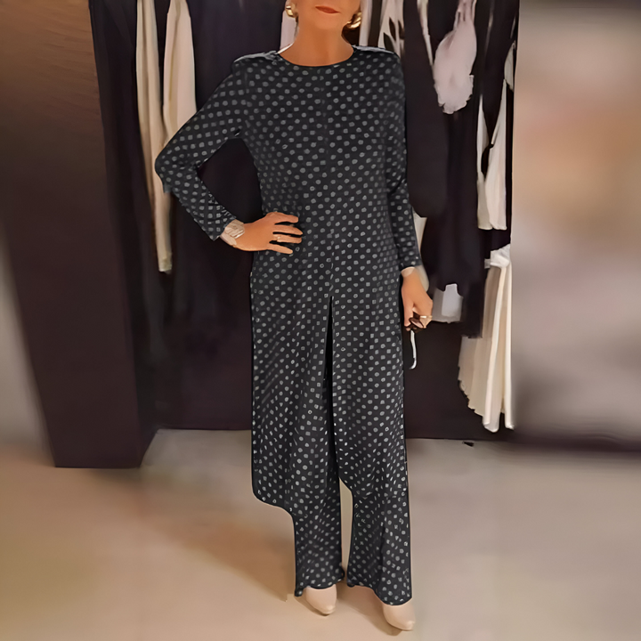 Jeanne™ | Ensemble Deux Pièces à Motif Pois Enjoués