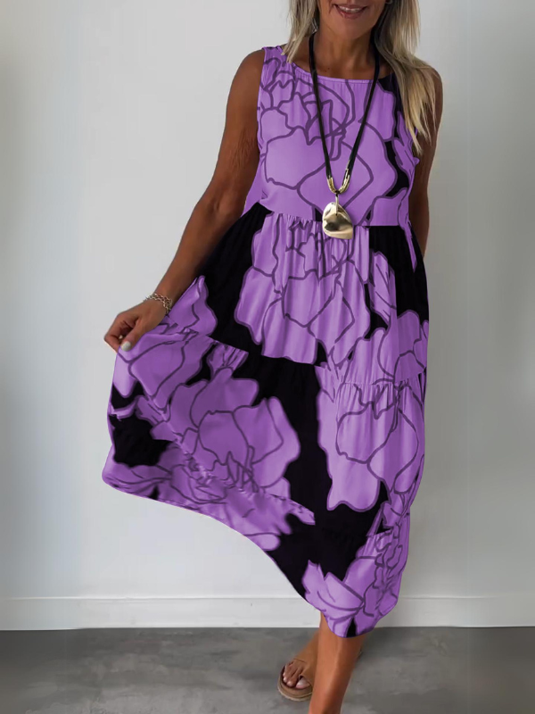 Édith™ | Robe Chic à Motif Floral