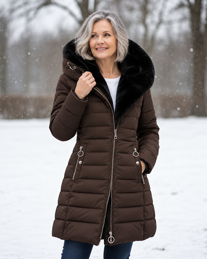 Aveline™ | Manteau d’Hiver Élégant à Capuche