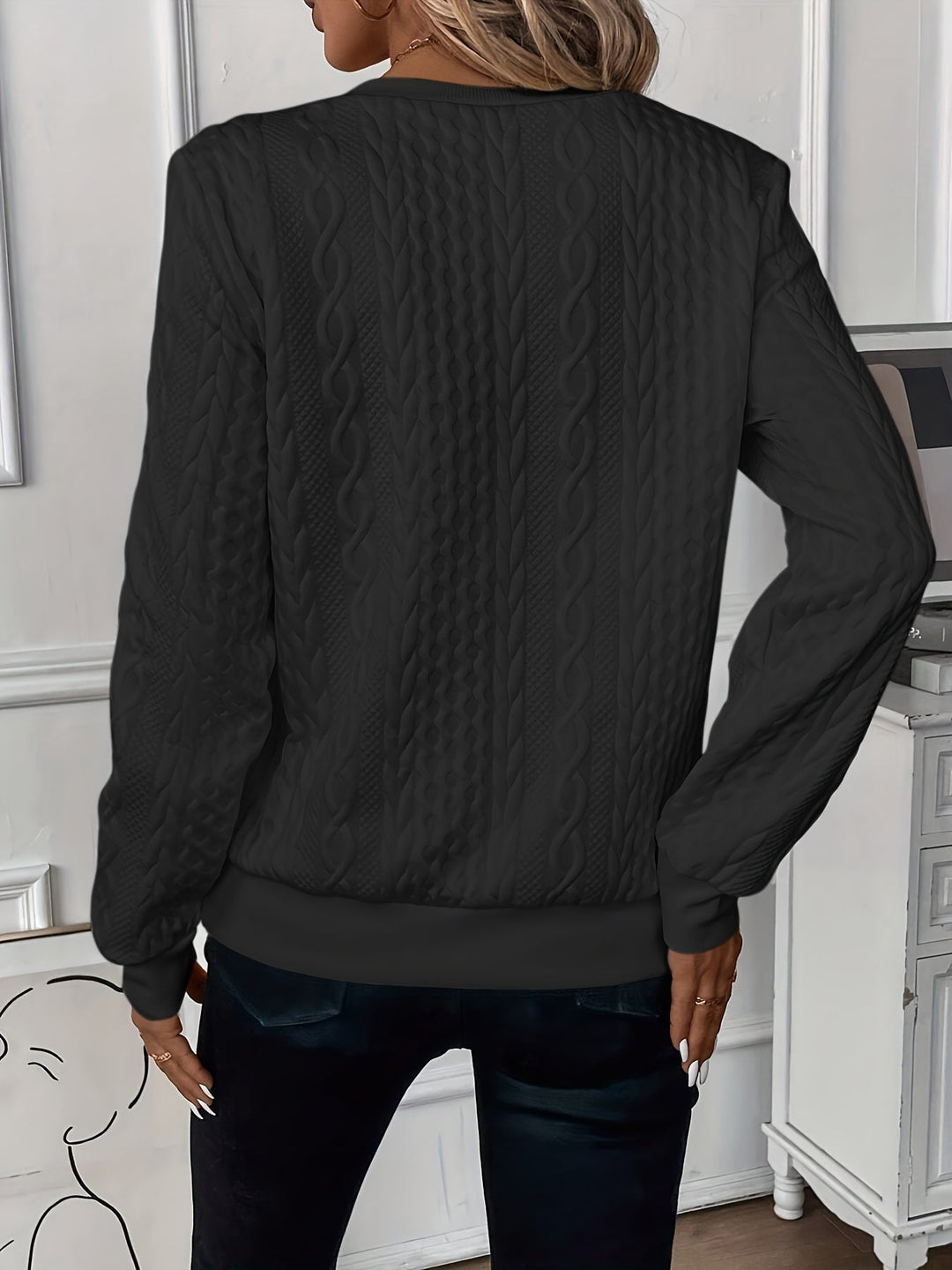 SOLÈNE™ | Pull en Tricot Chic et Élégant