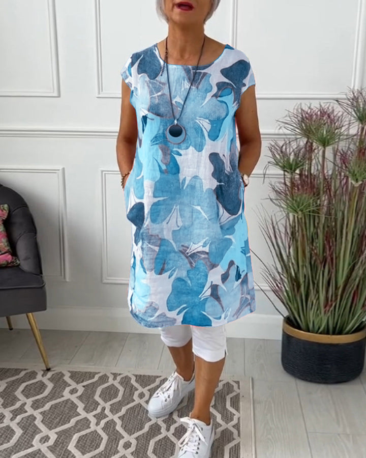 Manon™ | Robe Décontractée à Imprimé Floral Éclatant