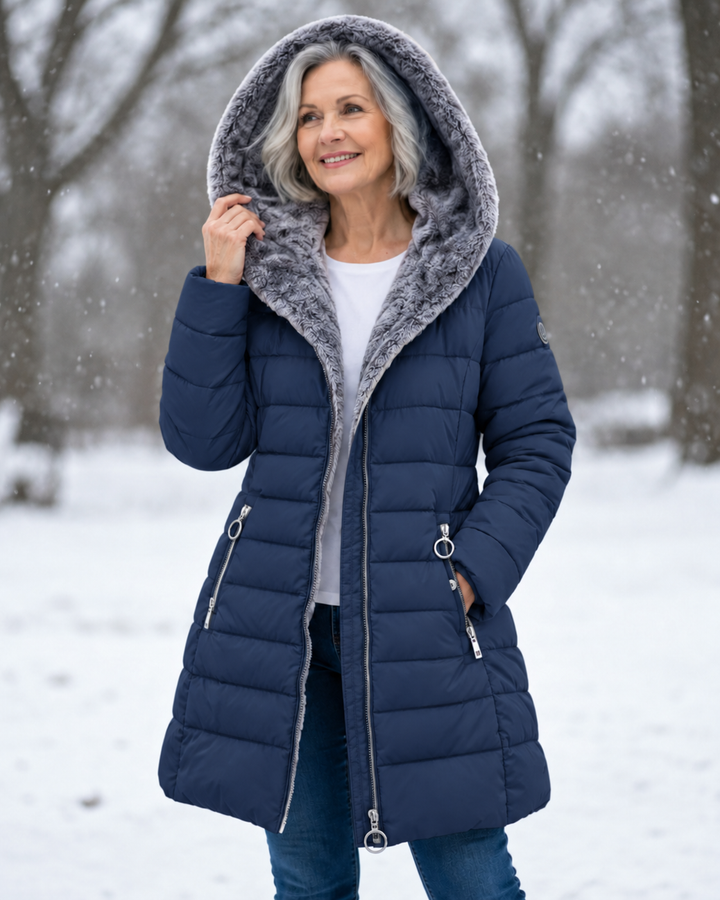 Aveline™ | Manteau d’Hiver Élégant à Capuche