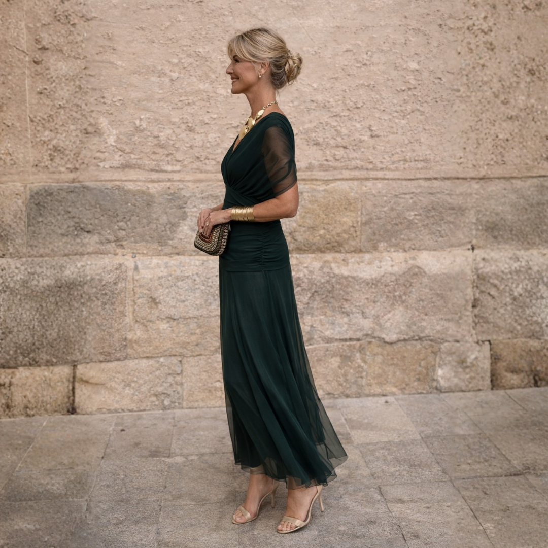 Lydia | Robe longue à épaules dénudées