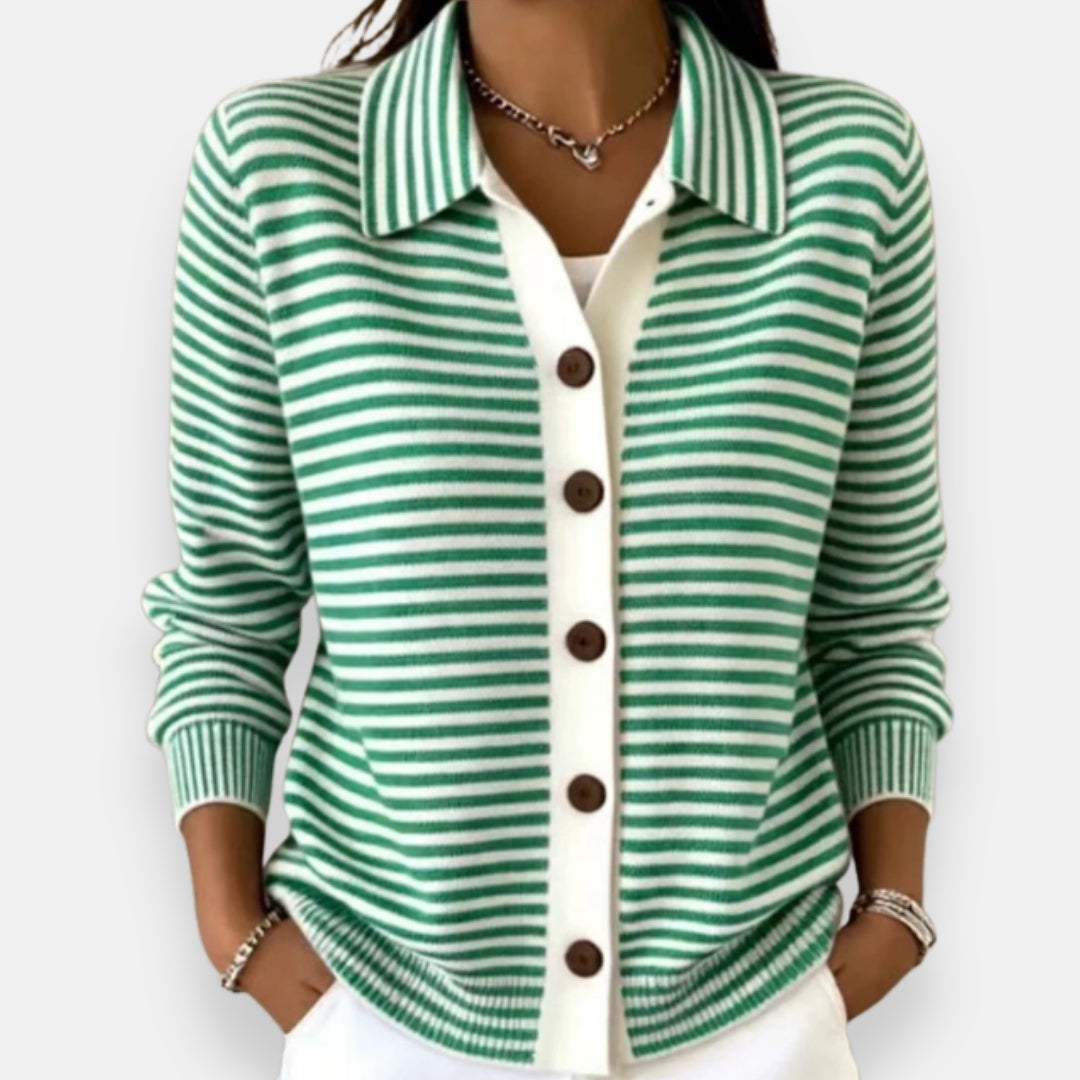 Nola | Gilet Rayé à Boutons