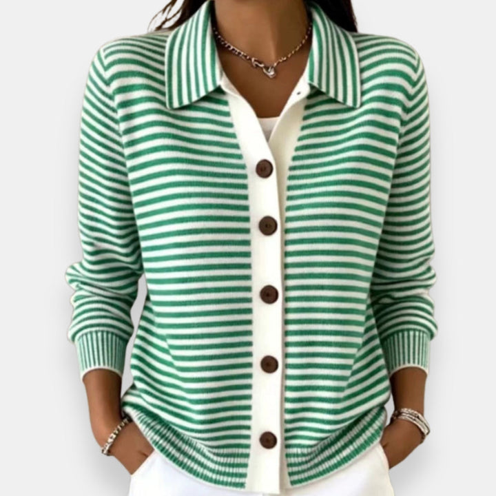 Nola | Gilet Rayé à Boutons