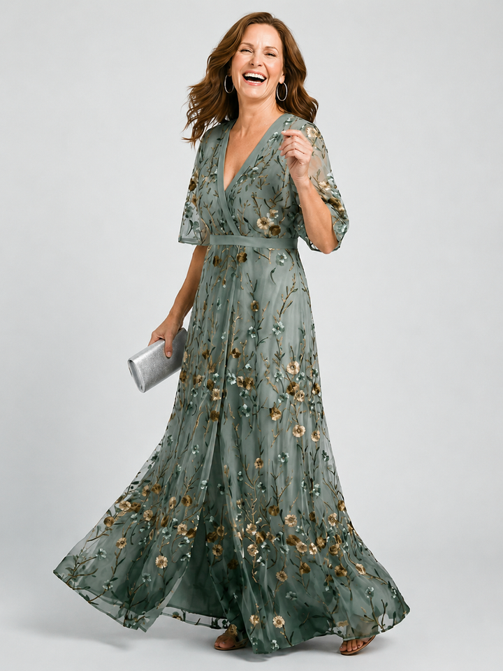 Selora | Robe longue Halter Bloom Flow
