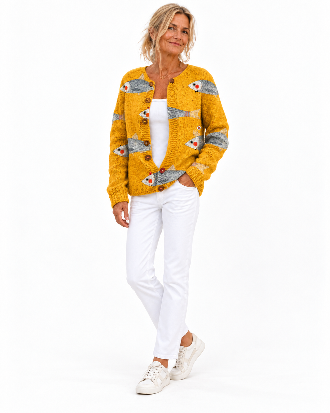 Anouk™ | Gilet Vintage en Maille