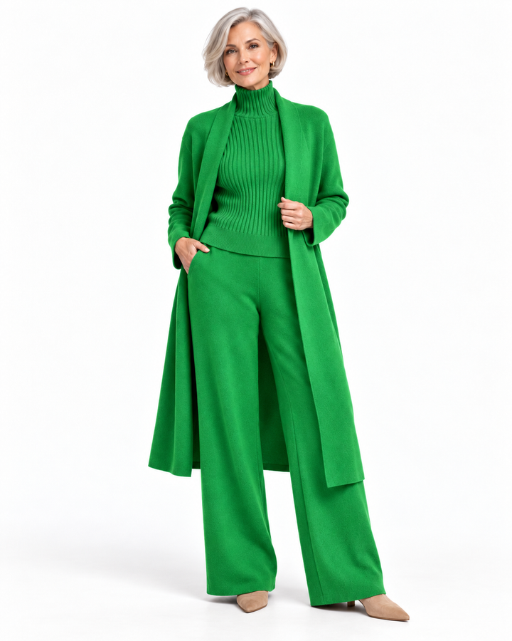 Ensemble en maille "Signature"  de Madeleine Cashmere