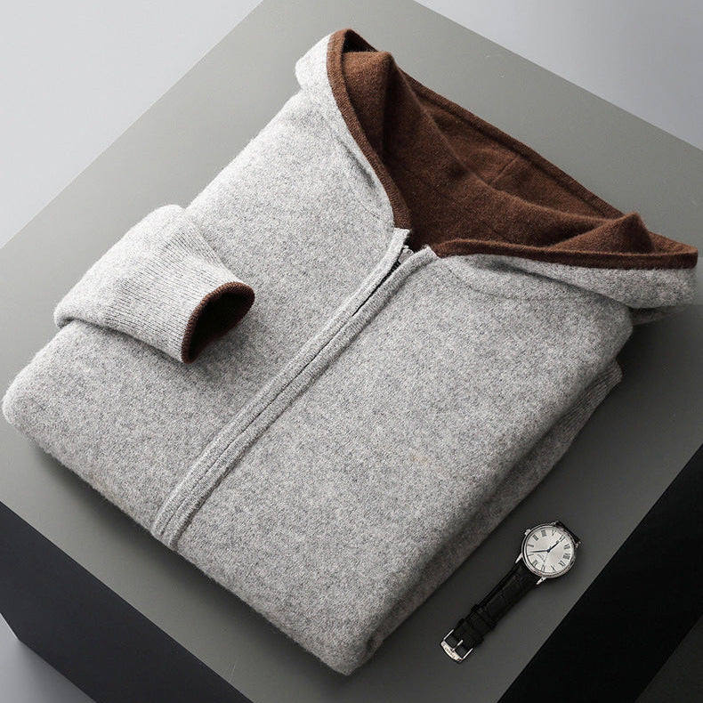 Napoli Sweat à Capuche Réversible en Cachemire