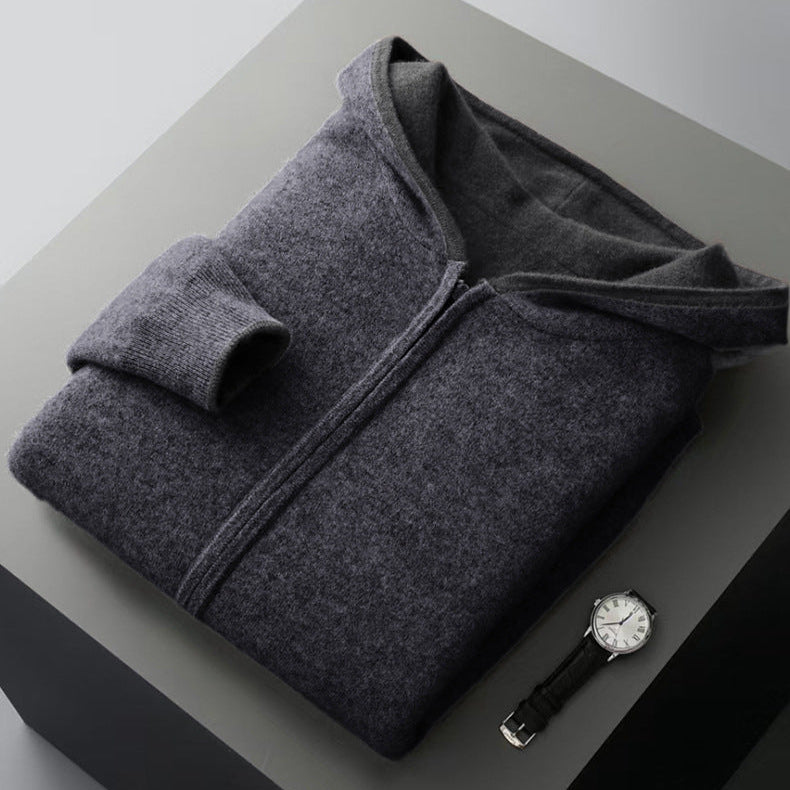 Napoli Sweat à Capuche Réversible en Cachemire