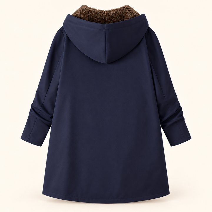 Evelyn | Manteau Douillet à Capuche Doublé en Sherpa