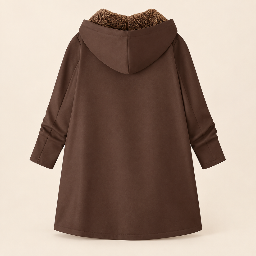 Evelyn | Manteau Douillet à Capuche Doublé en Sherpa