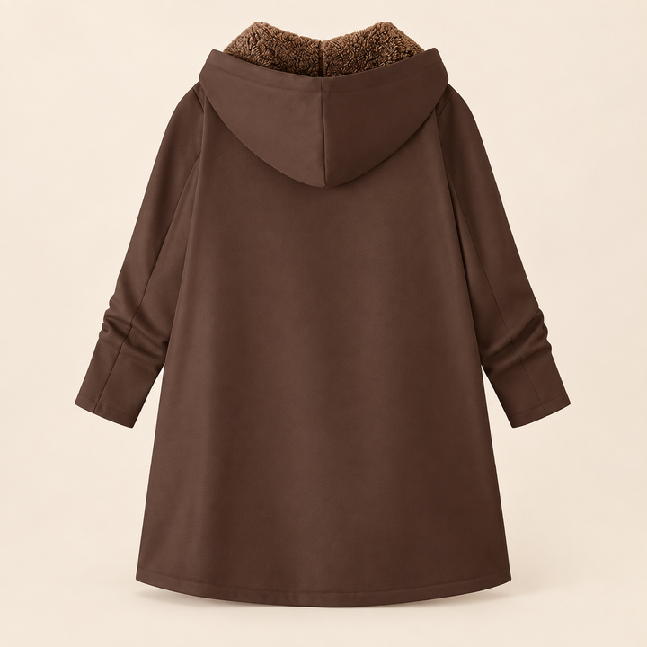 Evelyn | Manteau Douillet à Capuche Doublé en Sherpa