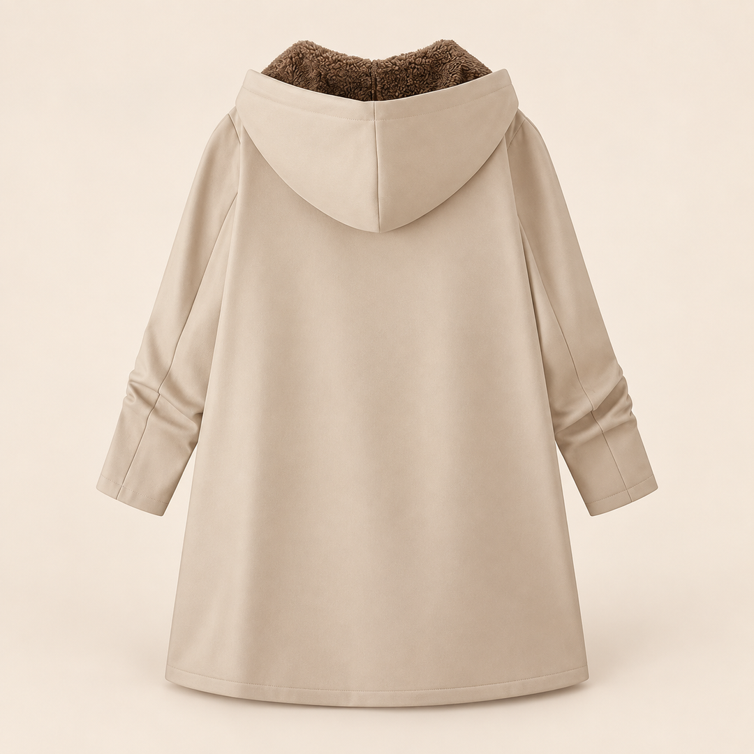 Evelyn | Manteau Douillet à Capuche Doublé en Sherpa