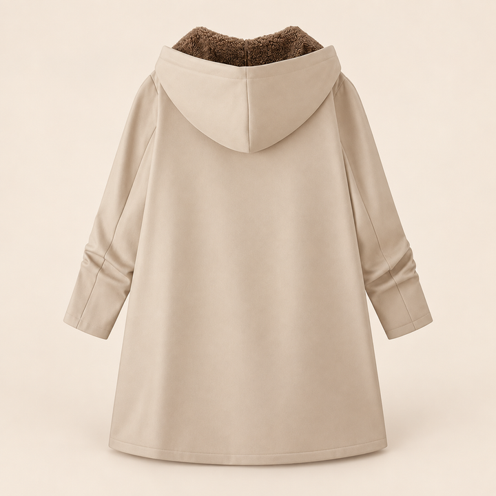 Evelyn | Manteau Douillet à Capuche Doublé en Sherpa
