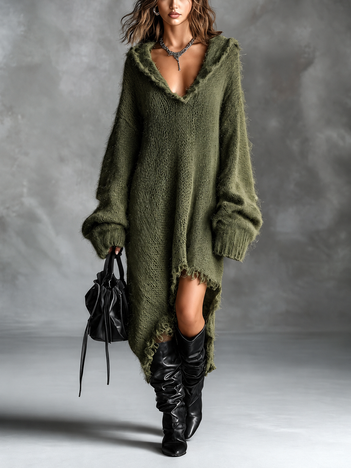 Heather | Robe Midi à Capuche