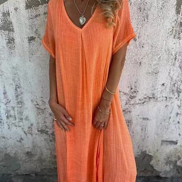 Lysiane™ | Robe Ample avec Col en V
