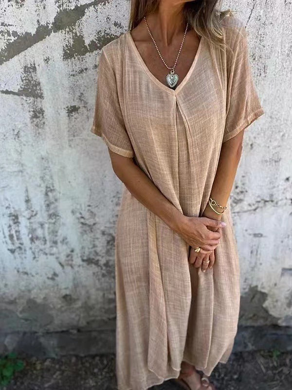 Lysiane™ | Robe Ample avec Col en V