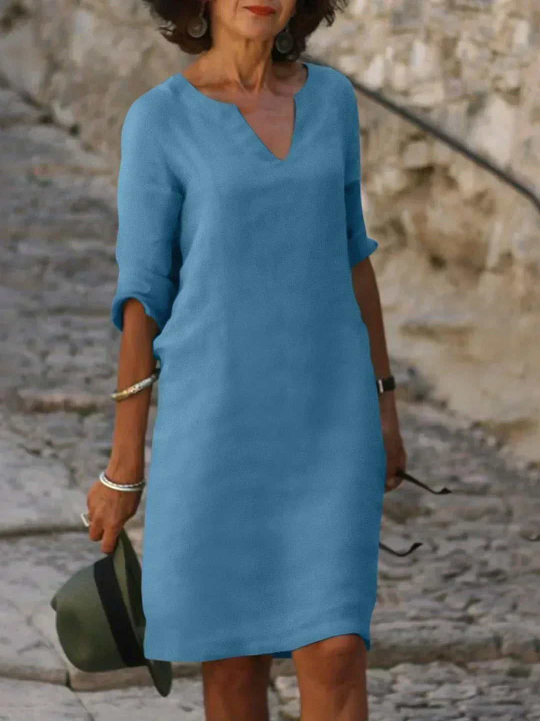 Josette™ | Élégante Robe à Décolleté en V