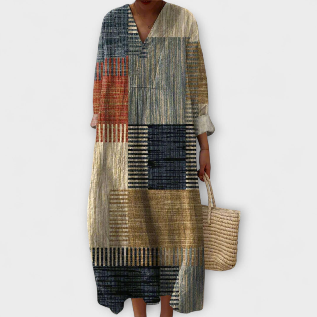 Julie - Robe élégante avec design géométrique