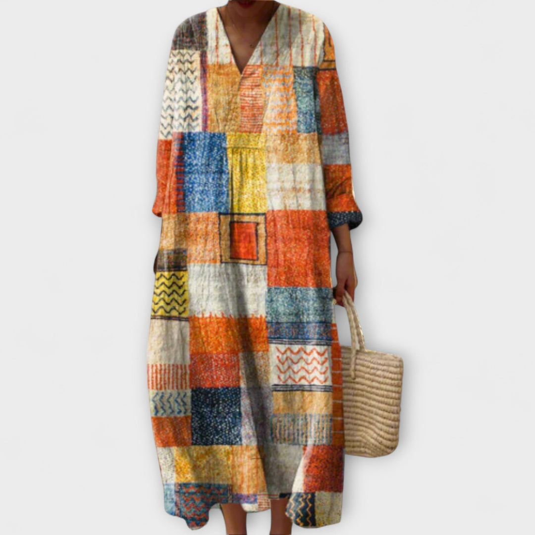 Vianna - Robe élégante au design géométrique