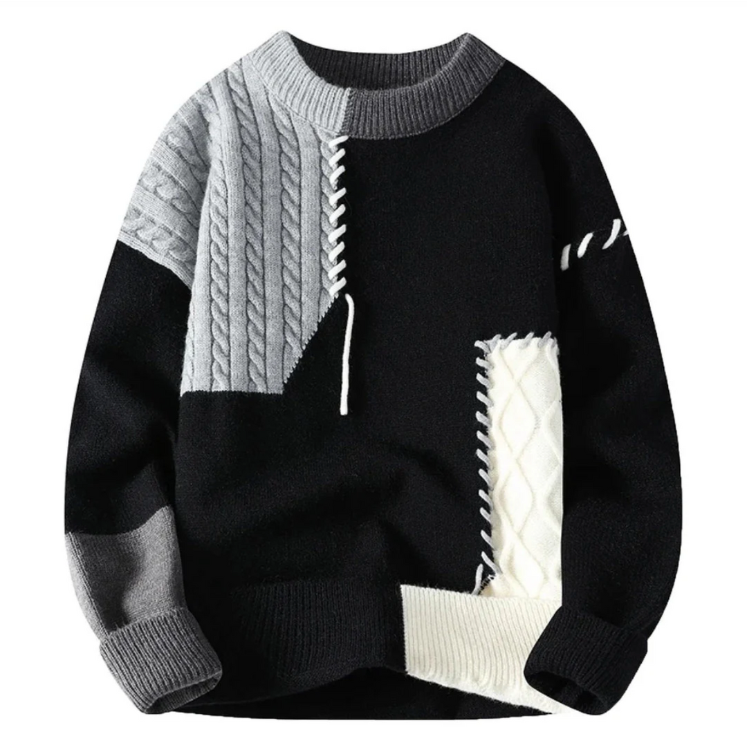 SOLÈNE™ | Patchwork Sweater