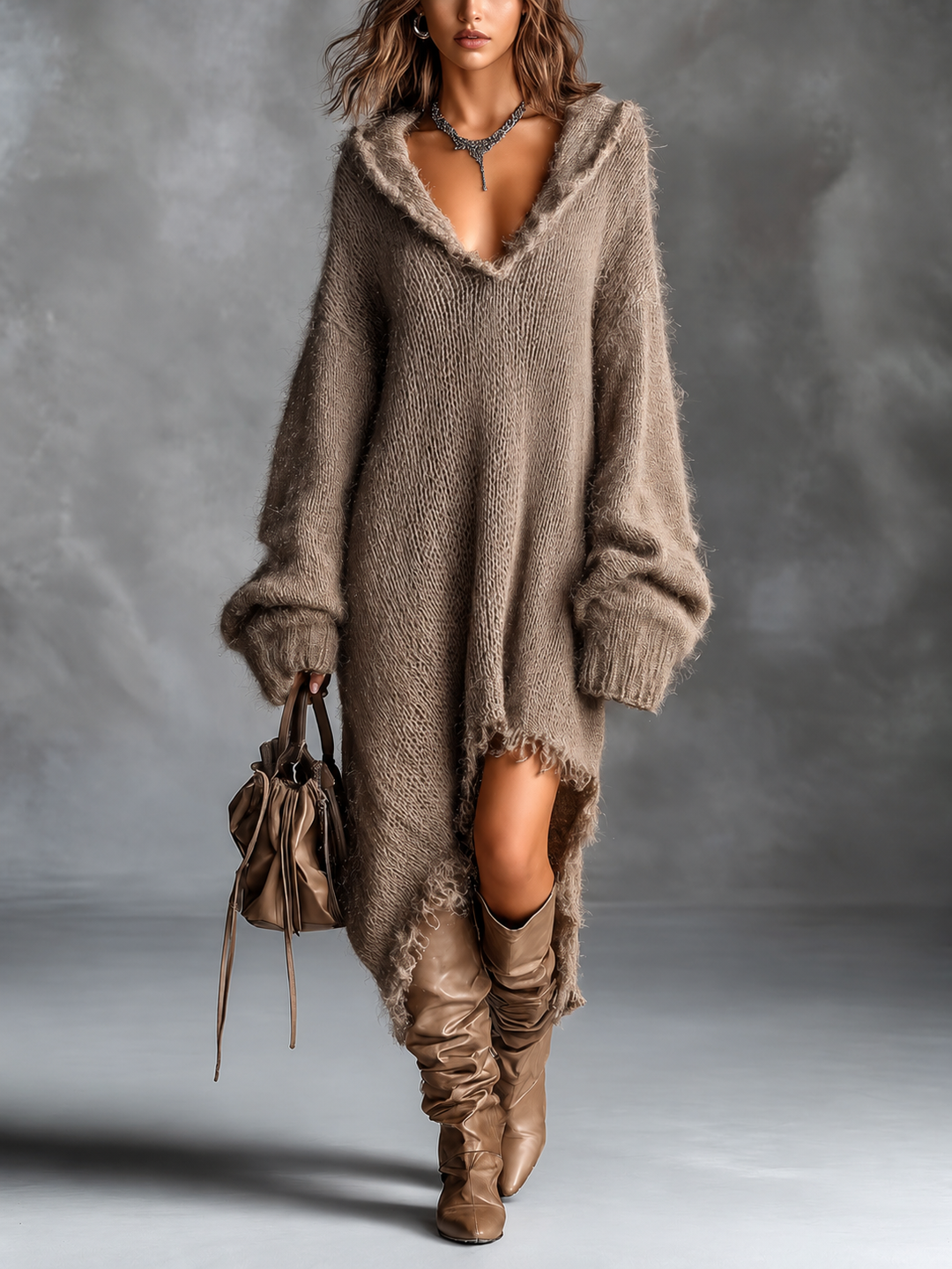 Heather | Robe Midi à Capuche