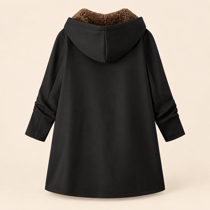 Evelyn | Manteau Douillet à Capuche Doublé en Sherpa