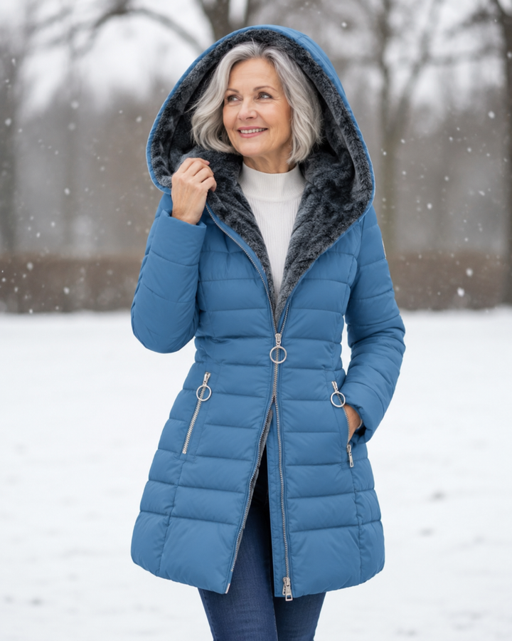 Aveline™ | Manteau d’Hiver Élégant à Capuche