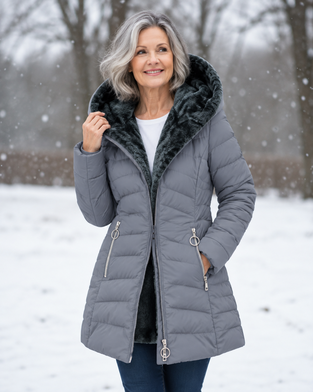 Aveline™ | Manteau d’Hiver Élégant à Capuche
