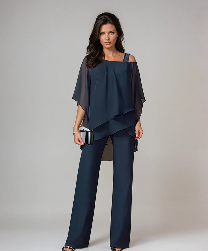 Chloe Paris | Ensemble Deux Pièces Fluide Élégant Lucie