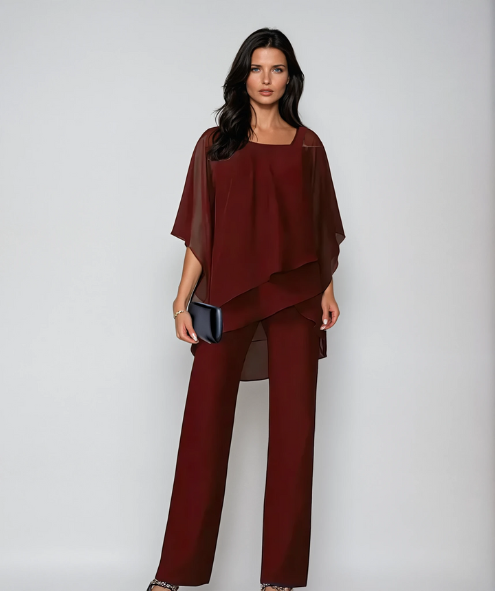 Chloe Paris | Ensemble Deux Pièces Fluide Élégant Lucie