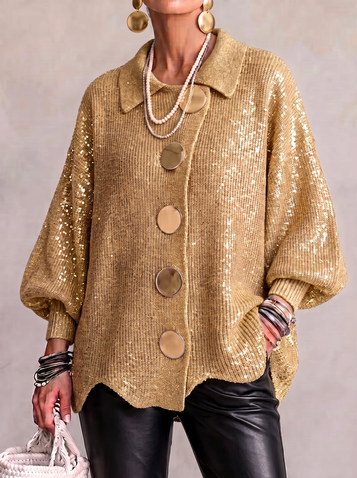 Karina | Gilet Oversize à Col et Boutons