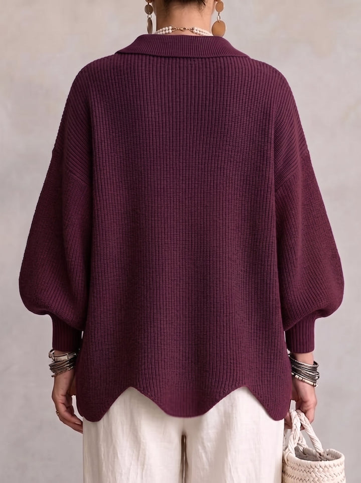 Karina | Gilet Oversize à Col et Boutons