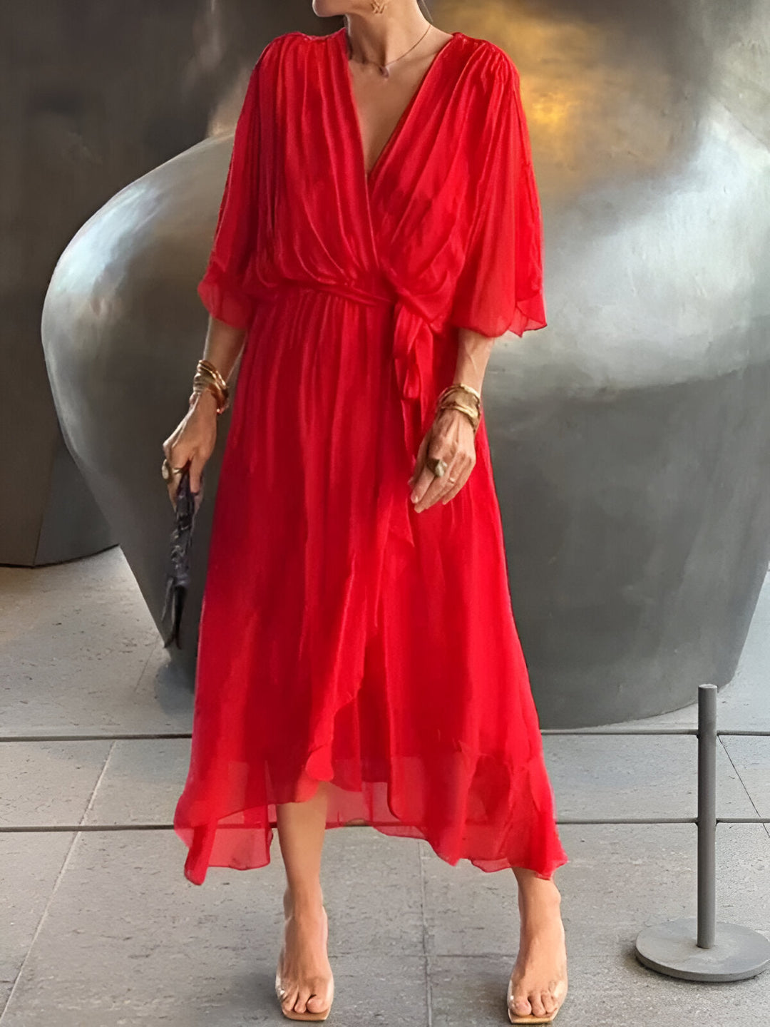 Monica™ | Robe avec Décolleté en V