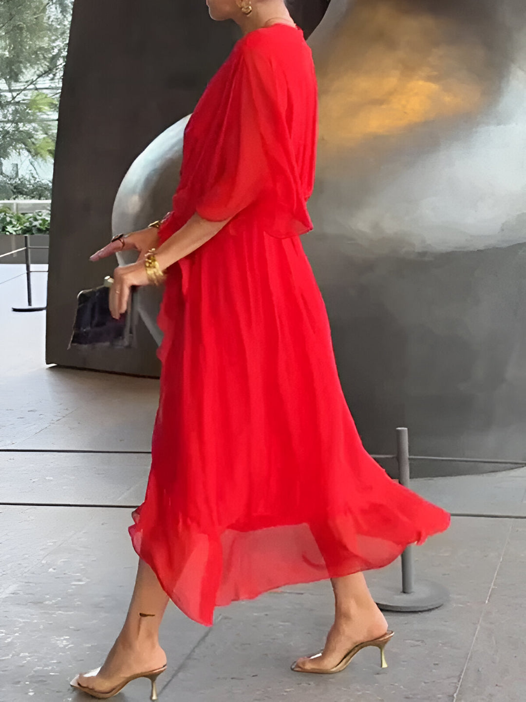 Monica™ | Robe avec Décolleté en V