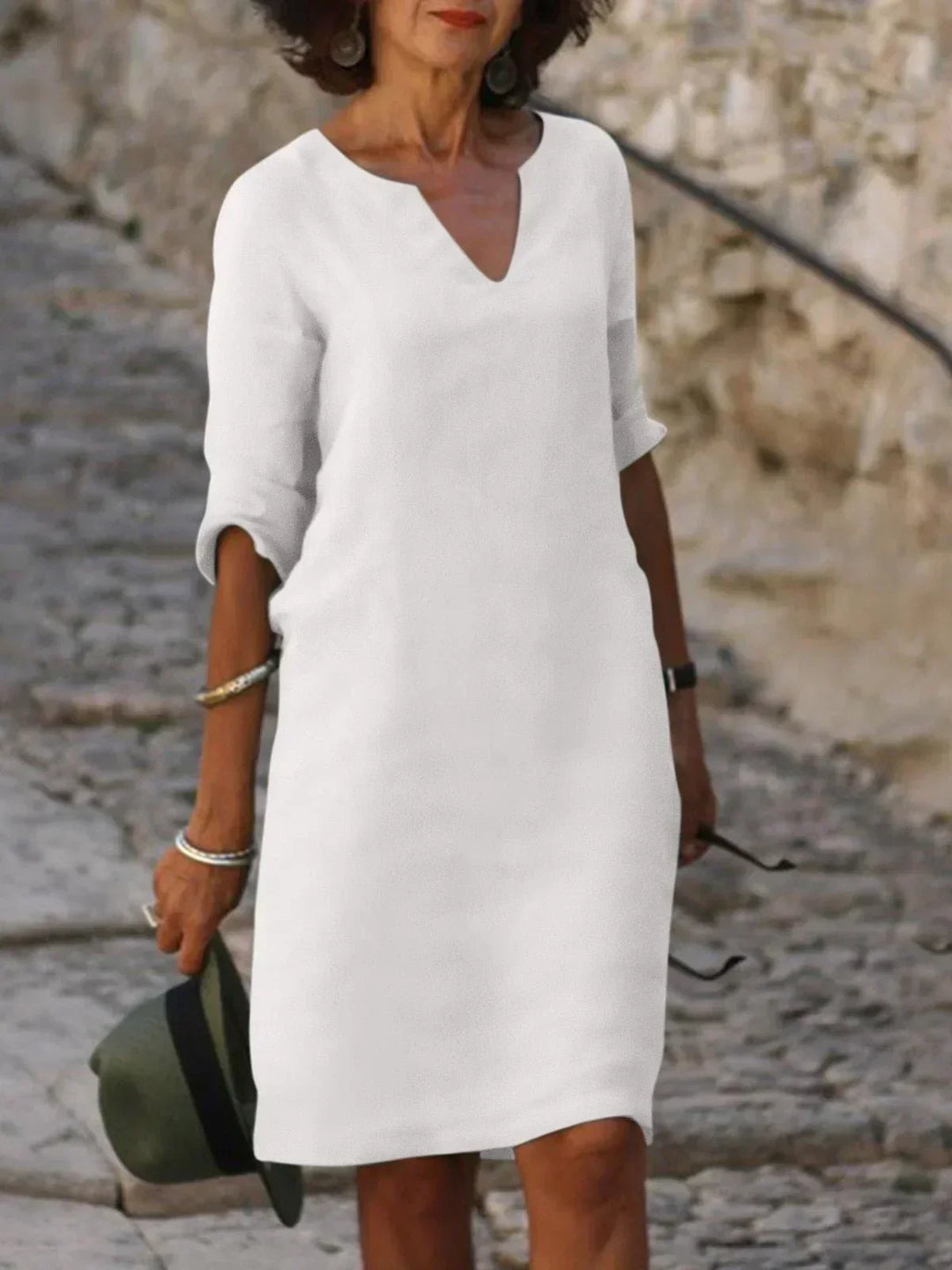 Josette™ | Élégante Robe à Décolleté en V