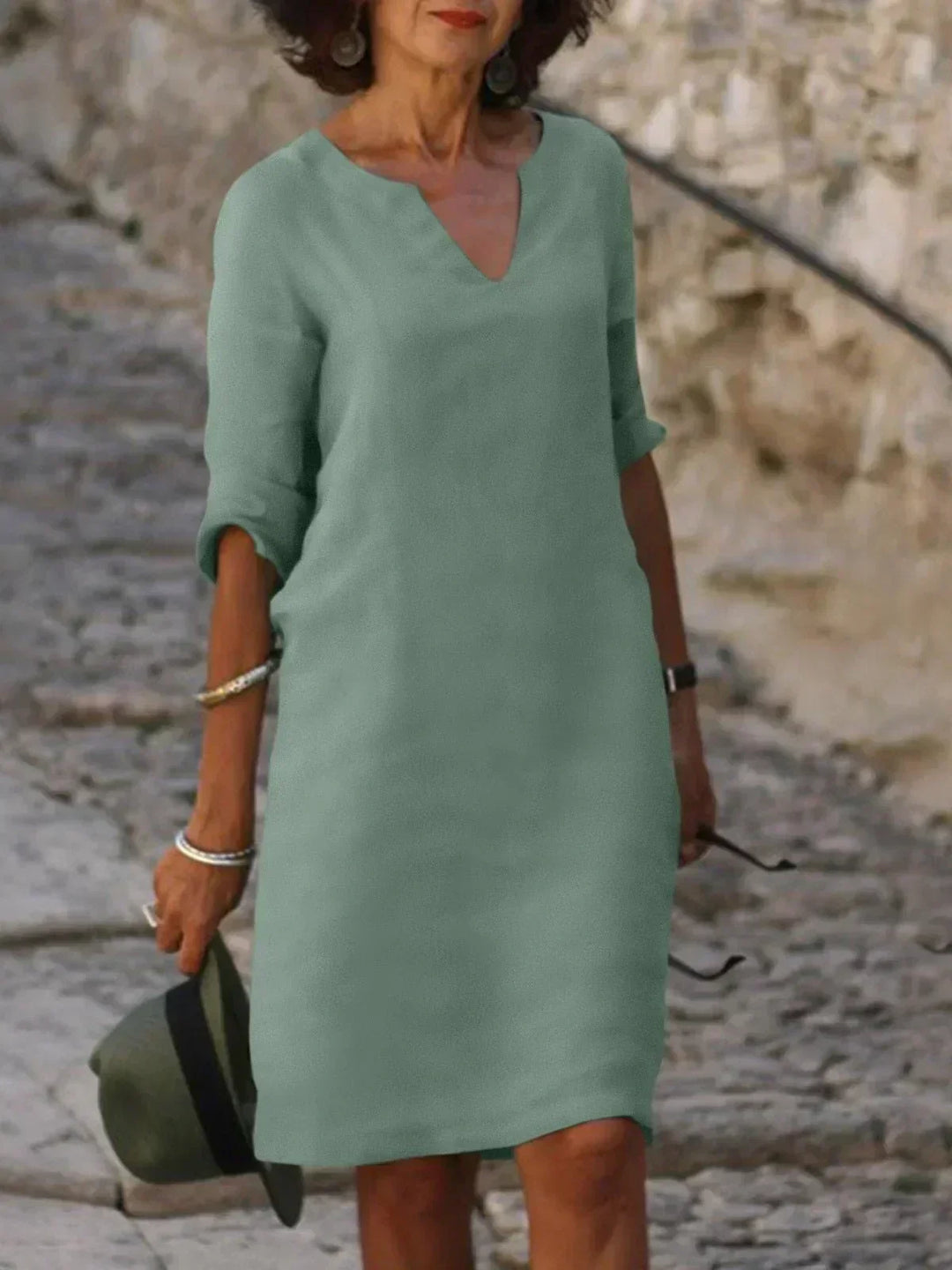 Josette™ | Élégante Robe à Décolleté en V