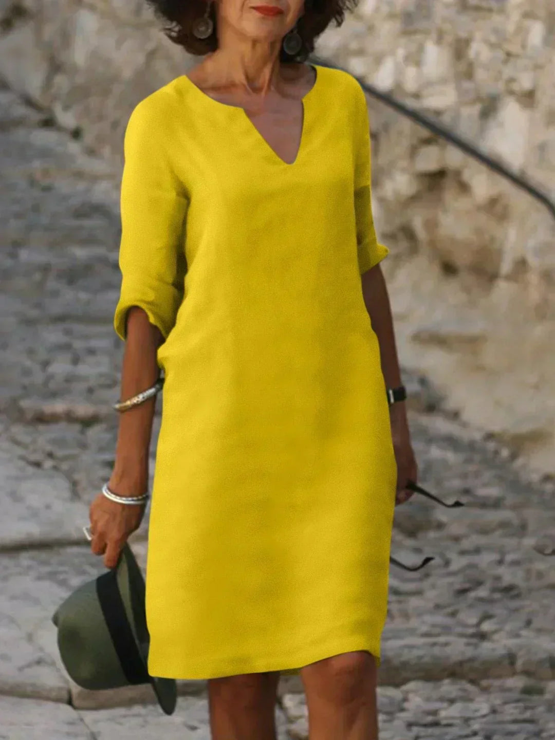 Josette™ | Élégante Robe à Décolleté en V